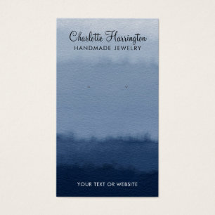 Script Oorbel Blauw Ombre Sieraden Display Kaart