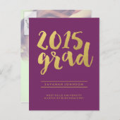 Script or chic | Carte postale de photos de fin d' (Devant / Derrière)