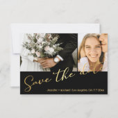 script or noir 2 photo enregistrer la carte date (Devant)