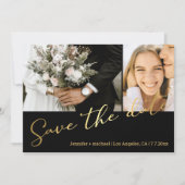 script or noir 2 photo enregistrer la carte date (Devant)