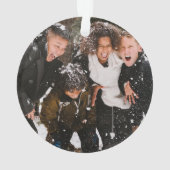 Script or rustique Joyeux Noël Photo de famille (dos)