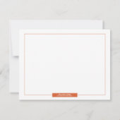 SCRIPT ORANGE HOLLA | CARTES DE NOTE (Dos)