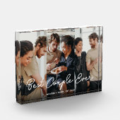 Script Overlay Gepersonaliseerd Beste paar ooit Fotoblokken (Links)