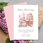 Script Paris Café Merci Baby shower Merci