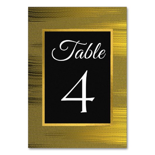Script parties scintillant or numéro de table de f (Par défaut)