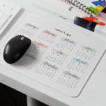 SCRIPT PASTEL ÉCRIT À LA MAIN DU CALENDRIER 2027<br><div class="desc">Restez organisé et inspiré avec ce pavé de souris de calendrier 2027. Chaque mois est magnifiquement mis en évidence dans les tons pastel doux et affiché dans une police manuscrite élégante de style script, ajoutant une touche de sophistication à votre espace de travail. Parfait pour un référencement rapide pendant le...</div>