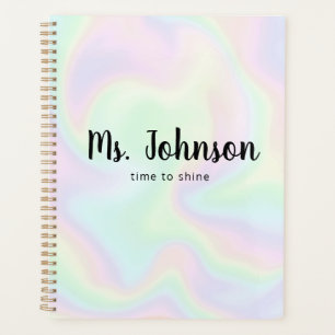 Script personnalisable Holographic Teacher Planner