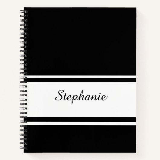 Script personnalisé de nom à deux tons Journal cad (Devant)