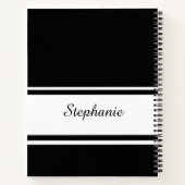 Script personnalisé de nom à deux tons Journal cad (Dos)