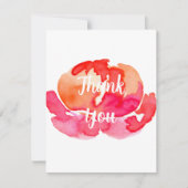 Script personnalisé en fleur rose Merci blanc (Devant)