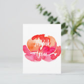 Script personnalisé en fleur rose Merci blanc (Debout devant)