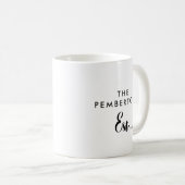 Script personnalisé M. et Mme Bride Mariage Mug (Devant droit)