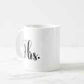 Script personnalisé M. et Mme Bride Mariage Mug (Devant gauche)