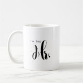 Script personnalisé M. et Mme Groom Mariage Mug (Gauche)