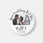 Script Personnalisé Texte Fridge Magnet Wedding Fa (Devant)