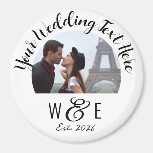 Script Personnalisé Texte Fridge Magnet Wedding Fa