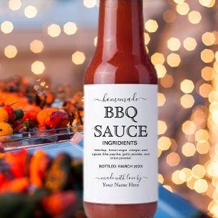 Script Persoonlijk Gebrouwen BBQ SAUCE Etiket