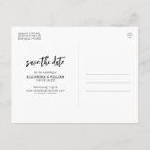 Script Photo Boho Moderne Enregistrer La Carte Pos (Dos)