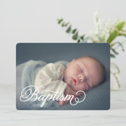 Script photo complet | Invitation au baptême (Debout devant)