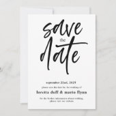 Script photo Enregistrer la date Invitation (Devant)