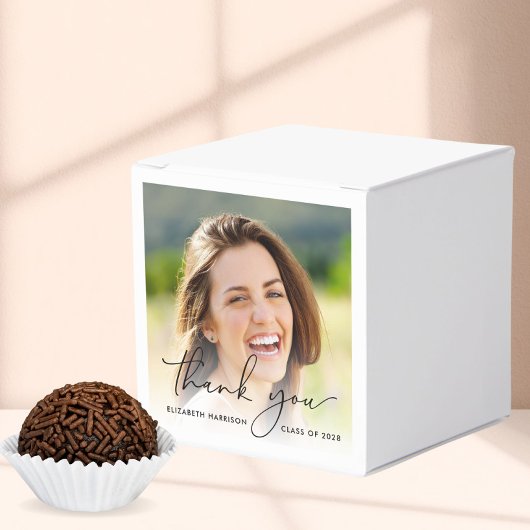Script Photo Graduation Party Bedankt Bedankdoosjes