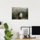 Script Photo Mariage Affiche de bienvenue imprimé  (Bureau à domicile)