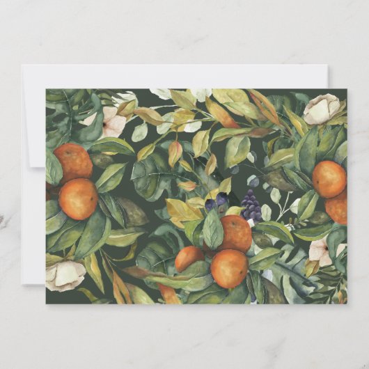 Script photo mariage merci agrumes botanique (Dos)