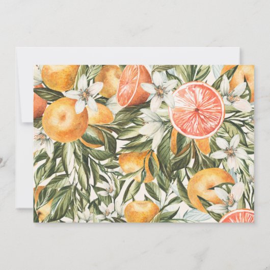 Script photo mariage merci agrumes botanique (Dos)