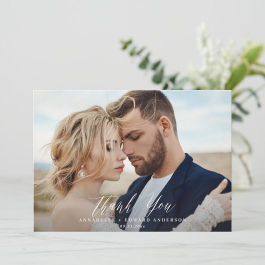 Script photo mariage merci agrumes botanique (Debout devant)