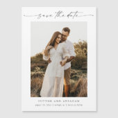 Script Photo Minimal Wedding Sla de datummagneet o (Voorkant)