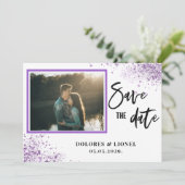 Script Photo Minimalist Save the date Invitation (Debout devant)