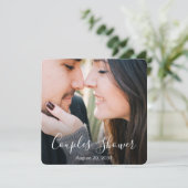 Script photo moderne Couples Showboat Invitation (Debout devant)