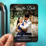 Script photo moderne simple enregistrer le mariage<br><div class="desc">Photo minimaliste tendance Enregistrer la date Mariage Magnet 🌟 ✨ Collection Élégance intemporelle : Invitations Mariage moderne et anniversaire ✨ 🌟 Célébrez l'union des coeurs avec notre collection "Élégance intemporelle" - une série captivante d'Invitations Mariage moderne et anniversaire qui mêle harmonieusement design minimaliste avec la grâce de la calligraphie, créant...</div>