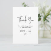 Script photo personnalisé minimaliste de Merci Mar (Debout devant)