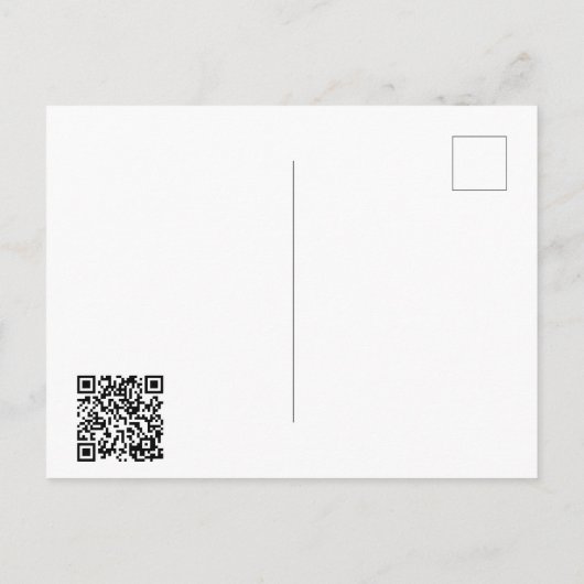 Script Photo Save the Date QR code Aankondigingskaart (Achterkant)