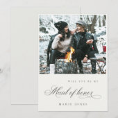 Script photo Serez-vous ma carte de femme d'honneu (Devant / Derrière)