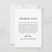 Script Photo Wedding Elegant Dank u kaart (Achterkant)