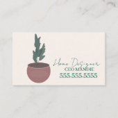 Script Plant Zitter Ontwerper Visitekaartje (Voorkant)