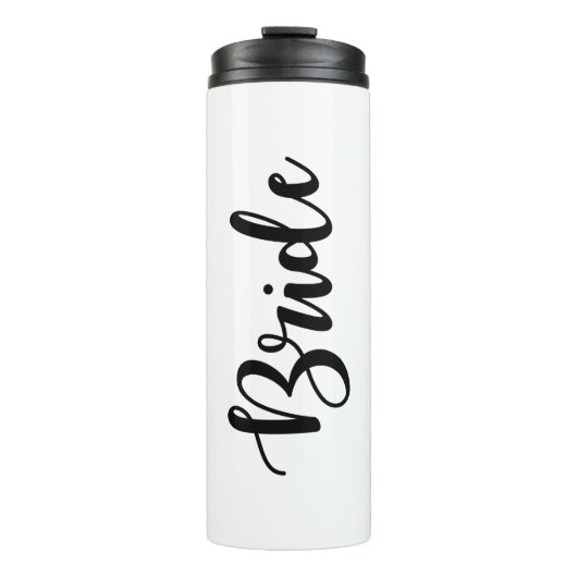 Script Police Bride Boisson Bouteille Tumbler (Devant)