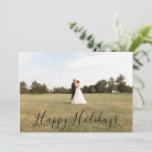 Script Prettig Kerst Kaart (Staand voorkant)