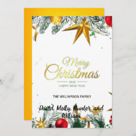 Script Prettig Kerstmis Witte Kerstkaart