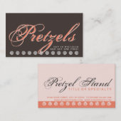 script PRETZELS carte de fidélité client (Devant / Derrière)