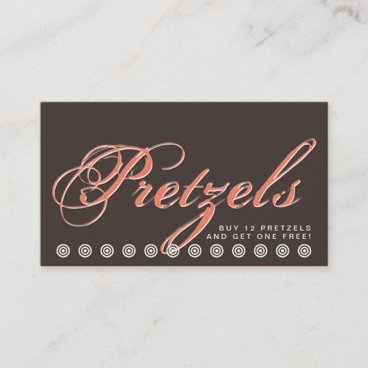 script PRETZELS carte de fidélité client (Devant)
