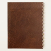 Script professionnel sur motif de cuir brun (Dos)