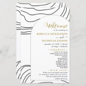 Script Programme de mariage minimal (Devant / Derrière)