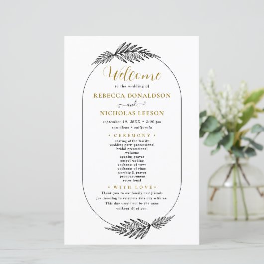 Script Programme de mariage minimal (Debout devant)