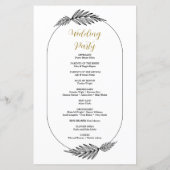 Script Programme de mariage minimal (Dos)