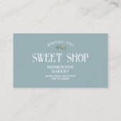  Script QR Code Pastry Bakery Visitekaartje (Achterkant)