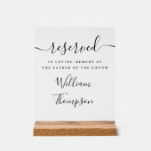 Script Réservé Père Du Mémorial Groom (Recto)