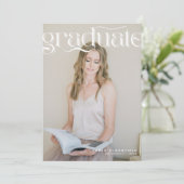 Script rétro | Deux Faire-part d'obtention d'un di (Debout devant)